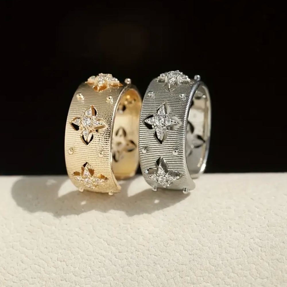 NEW Elegant Open Ring with Starburst Design